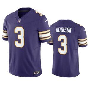 Mens Youths Kids Addison Purple Vapor Stitched Jersey